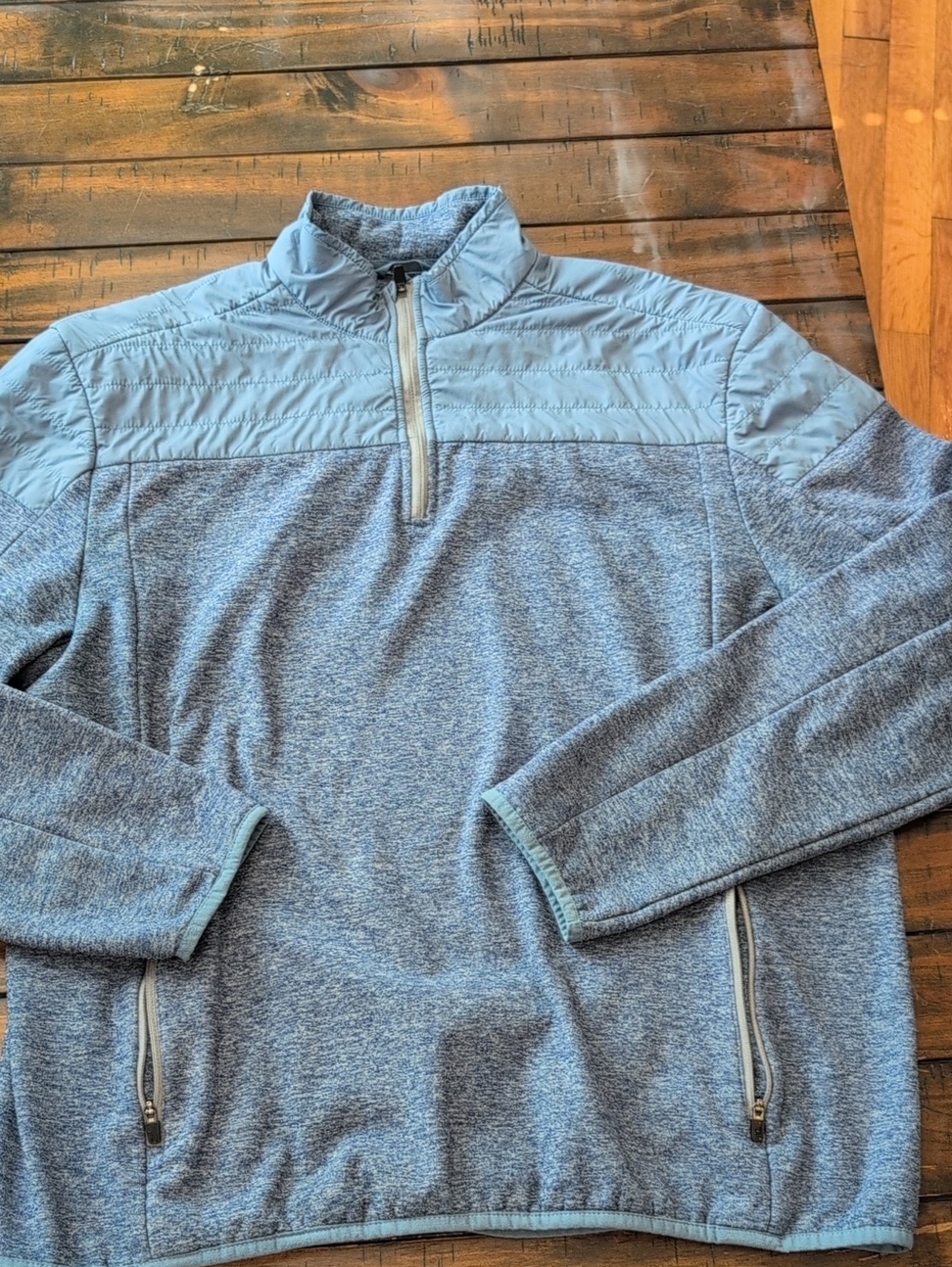Johnnie-o Mixed Media Quarter Zip Fleece